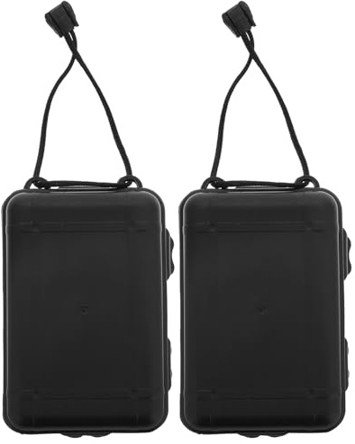 Ciieeo 2Pcs Archery Arrowhead Organizer Box Medium Size Portable Broadheads Case for Outdoor Hunting and Compound Bow Arrows Storage