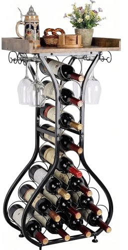 Premium Weinregal, Moderner Flaschenhalter für Küche & Bar（vasenförmig）