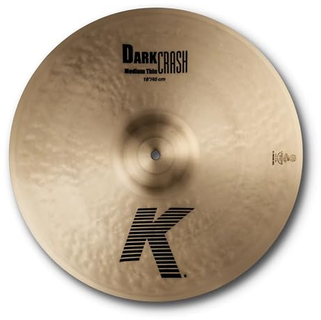 Zildjian K' Dark Crash Medium Thin 18, Traditional Finish - Crash Cymbal
