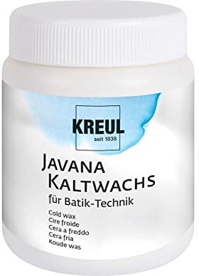 KREUL 95156 - Javana Kaltwachs für Batik - Technik, Dose 250 ml, für Gestaltungen auf Seide und Baumwollstoff