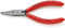 KNIPEX Greifzange für Feinmechanik mit Kunststoff überzogen schwarz atramentiert 125 mm, 37 11 125