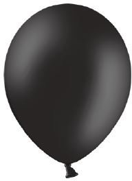 25 Luftballons schwarz Qualitätsballons Ø ca. 27cm B85 (Standardgröße)