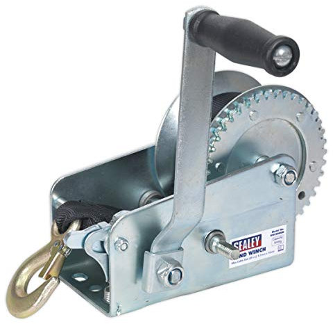 Sealey Gww2000M Geared Hand Winch 900Kg Capacity With Webbing Strap