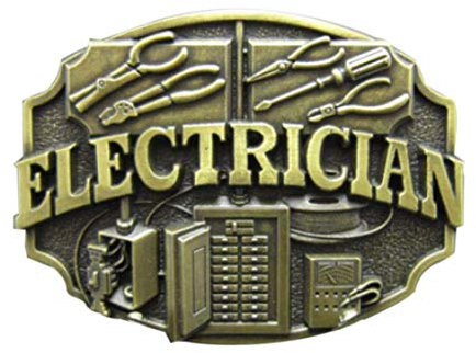 Buckle ELECTRICIAN, Elektriker, Gürtelschnalle