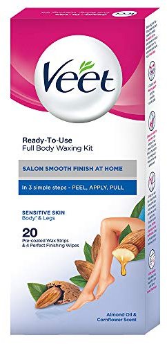 Veet Full Body Waxing Kit - Sensitive Skin (Pack of 1)