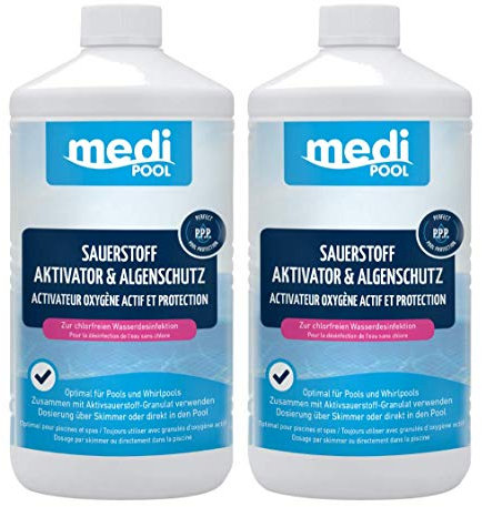 mediPOOL Sauerstoff Aktivator und Algenschutz 2X 1 L