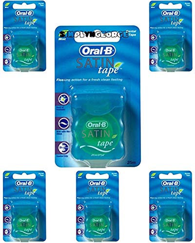 Oral-B Oral-B Satinband, Zahnseide, 25 m, 6 Stück