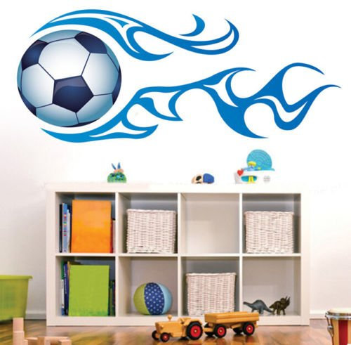 HALLOBO® Wandtattoo Fussball Fußball Weltmeister Wandaufkleber Wandsticker Kinderzimmer Kinder Baby Jungen