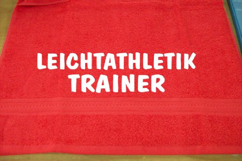 Leichtathletik Trainer; Handtuch Sport, rot