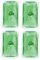 Taschenwärmer nach ISO 13485 Handwärmer Heat Pads Fingerwärmer Wiederverwendbare Gel - Pads Thermopads in vielen Ausführungen und Mengen von notrash2003® (Grün - 4 Stück)