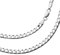Herren Halskette Aus 925 Sterling Silber Mit Karabinerverschluss