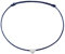 Selfmade Jewelry Fußkettchen Damen Herz Größenverstellbare Fußkette Fußschmuck Handmade in Germany Inkl. Geschenk-Verpackung (Silber - Dunkelblau)