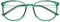 KOOSUFA Klassische Retro Nerdbrille Damen Herren Brille Ohne Sehstärke Dünne Brillengestelle Rund Pantobrille Brillenfassung Fake Brille Vintage mit Etui (Grün)
