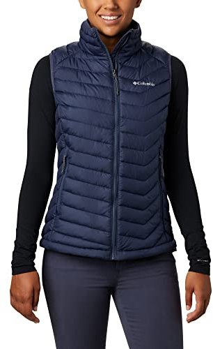 Columbia Powder Lite Vest Chaleco Acolchado, Nocturnal, XS Mujer