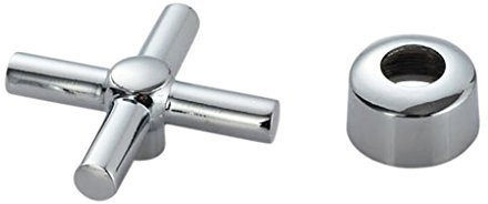 HomeDecTime Keramik-Oberteil Ventiloberteil Kupfer Keramik Wasserhahn Ventil - Kreuz-Doppelventilgriff