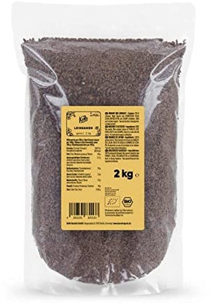 KoRo - Graines de lin bio 2 kg - Graines issues de l'agriculture biologique