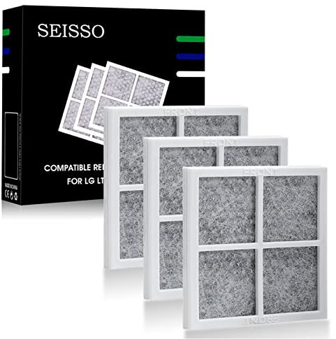 LT120F Refrigerator Air Filter Replacement, Compatible Model with LG with Kenmore Elite 9918, 795 and LG ADQ73214402, ADQ73214403, ADQ73214404, LMXS30776S, Refrigerator Fresh Air Filter 3 Pack