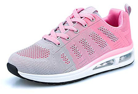 WYSBAOSHU Femme Gym Fitness Sport Baskets Chaussures de Course Légères et Respirantes pour Femmes(37EU/Taille de l'étiquette 37,Gris