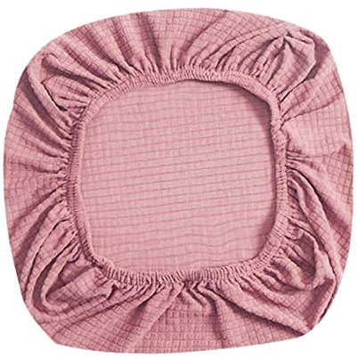 Baoblaze Elastische Stuhlhusse, Stuhlbezug Sitzfläche Stretch Bürostuhl Abdeckungen, Spannbezug Beschützer für Bürostuhl, Bar Dehnbar Stuhl, Hochzeit Esszimmer Deko - Bepink