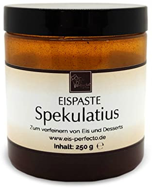 Spekulatius-Eispaste für leckeres aromatisches Eis » Auch zum Verfeinern von leckeren Desserts, Getränke, Pralinen Torten und vielem mehr » Inhalt 250 g
