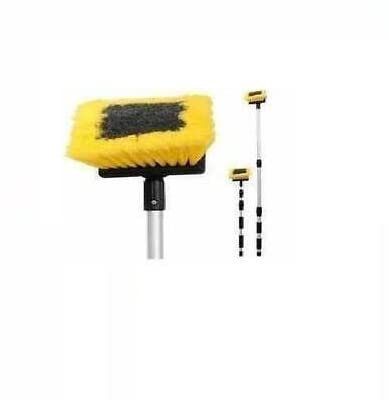 TRTO 1Pcs 3M Telescopic Hose Water Fed Caravan Boat Car Van Bus Window Wash Brush Cleaner Easy To Use