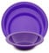 Harfield 3 Piece Tableware Set Dining Plates & Bowl Virtually Unbreakable Reusable Polycarbonate (Purple)