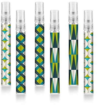 Facewegen 6 Pcs Portable Travel Refillable Perfume Atomizer Bottle,10ml Perfume Atomiser Bottles,Fragrance Spray Bottle, Scent Pump Case for Women and Men