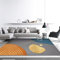 Kinderteppich Spielmatte Jugendzimmer Komplett Set Modernes Wohnzimmer Modedesigner Accessoires orange gelb blau waschbar Teppich Flach 120X160CM