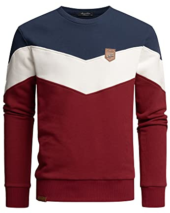 Amaci&Sons Herren Basic College Sweatjacke Pullover Hoodie Sweatshirt 4064
