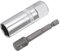 sourcing map 21mm Spark Plug Socket Set, 3/8 Drive 6 Point Deep Thin Wall with Hex Shank Power Drill Adapter (Only 6 Point Socket with Thin Wall Design)