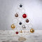MARELIDA Dekobaum Aufsteller für Christbaumkugeln und Weihnachtsbaumschmuck Metall Tannenbaum Weihnachtsbaum H: 85cm Gold