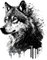 Samunshi Wilder Wolf Aufkleber Autoaufkleber für Motorrad Fahrrad Roller oder Auto Sticker Fahrrad MTB Mountainbike Rennrad Viking Wikinger (39x50cm Wilder Wolf)