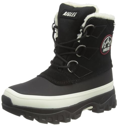 Aigle Femme Snow W Botte de Neige, Noir, 39 EU