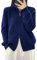 Maglione A Collo Alto da Donna con Cerniera Cardigan in Cashmere Lana Maglieria A Maniche Lunghe
