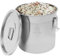 NadineDutol Récipient à céréales de cuisine en acier inoxydable - 6 à 70 l - Bidon hermétique avec couvercle pour le stockage de divers aliments secs et humides (50 l)