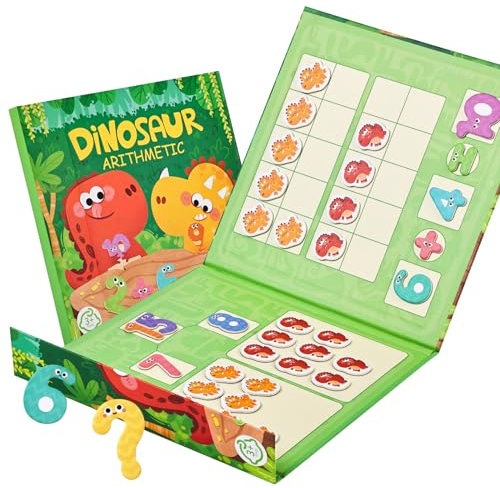 BBLIKE Montessori Math Learning Toy - Magnet Math Counting Toys for Toddler Kids Homeschool Supplies for Learning Numbers, Educational Puzzle Toys for 3 4 5 Years Old Boys Girls Gifts
