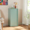 [en.casa] Metallschrank Burlöv Aktenschrank mit Einer Tür Büroschrank 2 höhenverstellbare Ablagen Ordnerschrank 88 x 40 x 35 cm Mintgrün Spind Schrank