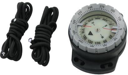 Folpus Unterwasser Tauchen Kompass Kajak Kompass Tauchen Zubehör Scuba Kompass für Scuba, GRAU