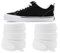 NDTEZUGT Lacets de rechange épais en coton épais pour chaussures de skate classiques, 15 mm de large, blanc, 160 cm de large