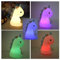 TRIXES Unicorn Night Light, Rainbow Multicolour Silicone - Colour Changing - Touch or Remote Controlled