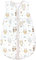 TupTam Schlafsack Baby - Wärmender Ganzjahresschlafsack 2.5 TOG, OEKO-TEX, Ärmellos, Farbe: Eule Beige Pastellblau, Größe: 104-110