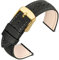 ANNEFIT Uhrenarmband 20mm für Herren Damen, Lederarmband Vintage mit Gold Schnalle, Schnellverschluss Ersatzarmband (Dunkelgrau)