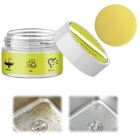 Eco-Friendly Cleaning Stone, 2024 New Cleaning Pebble Stone Shower Floor, Cleaning Stone with Sponge, All Purpose Cleaner Multi Surface Cleaner, Multi Purpose Cleaning Stone For Home (1)