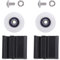 Halls Gewächshaus-Türrad, Ersatz für Kits, 22 Mm, Verschiebbar, Anti-Aging, Geringes Gewicht, Lange Lebensdauer, 2 Stück