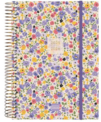 Finocam - Terminkalender Spiralbindung 18 Monate 2025 2026 2 Tage pro Seite Juli 2025 - Dezember 2026 (18 Monate) Girl International