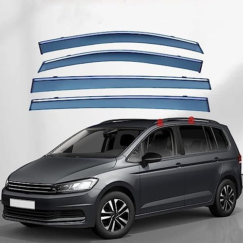 Windabweiser für VW Touran 5T 2016, Windabweiser Regenabweiser, Auto Seitenfenster Visier Abweiser.