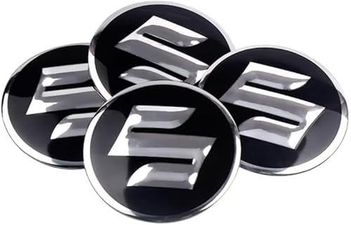 LIYANGT1 4 StüCk Radnabenkappen Radkappen Aufkleber für Suzuki 50mm, Auto Radmitte Felgenabdeckung Styling ZubehöR, Kratzfest & Strapazierfähig