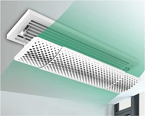 NSTVVEE Einziehbare Windschutzscheibe für die zentrale Klimaanlage mit winkelverstellbarem Lüftungsdeflektor für die Klimaanlage