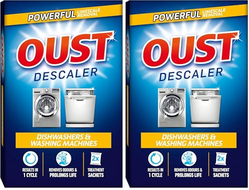 Oust Dishwasher and Washing Machine, Descaler, 2 x 75 g (Pack of 2)