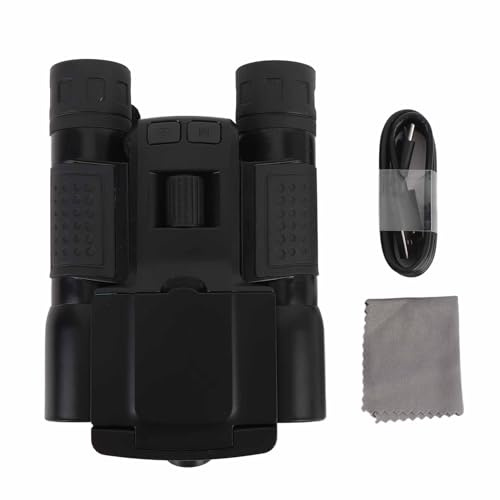Binocolo digitale 12x32 con fotocamera, registratore video e foto UHD 2.5K da 48 MP, zoom digitale 8x e schermo a colori da 2,4 pollici, ricaricabile tramite porta Type-C, ideale